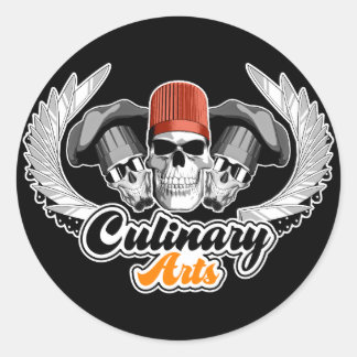 Sticker Rond Arts culinaires : Chef exécutif