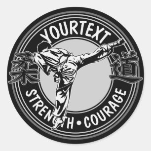 Sticker Rond Arts martiaux personnalisés JUDO Japon Sport de co