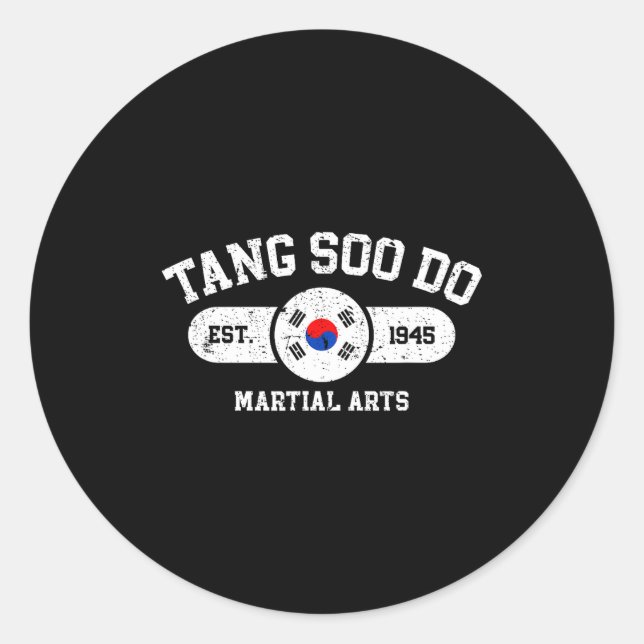 Sticker Rond Arts martiaux Tang Soo Est (Devant)