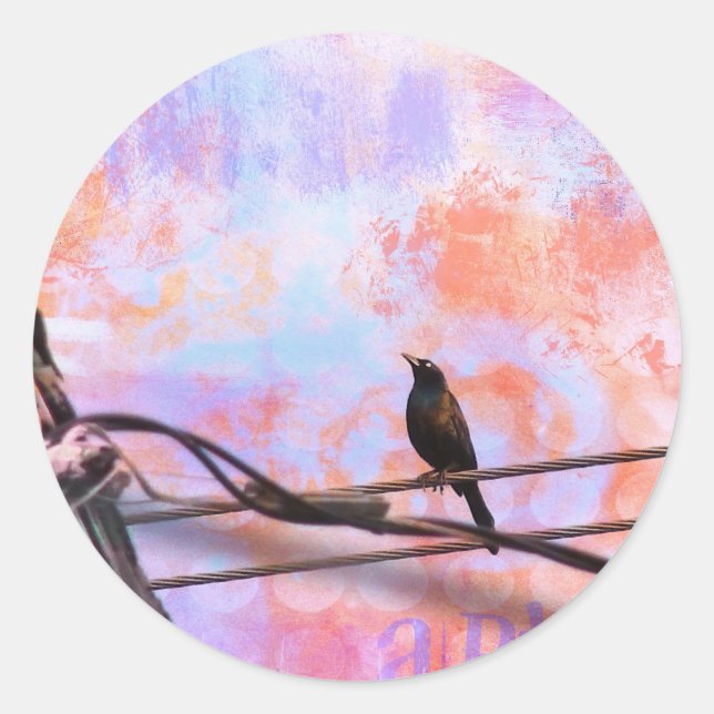Sticker Rond Artsy Grackle (Devant)