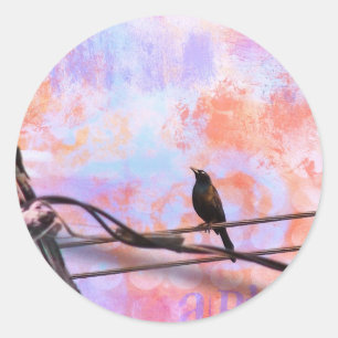 Sticker Rond Artsy Grackle