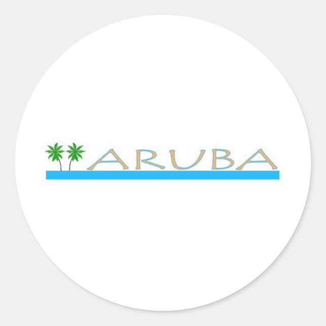 Sticker Rond Aruba (Devant)