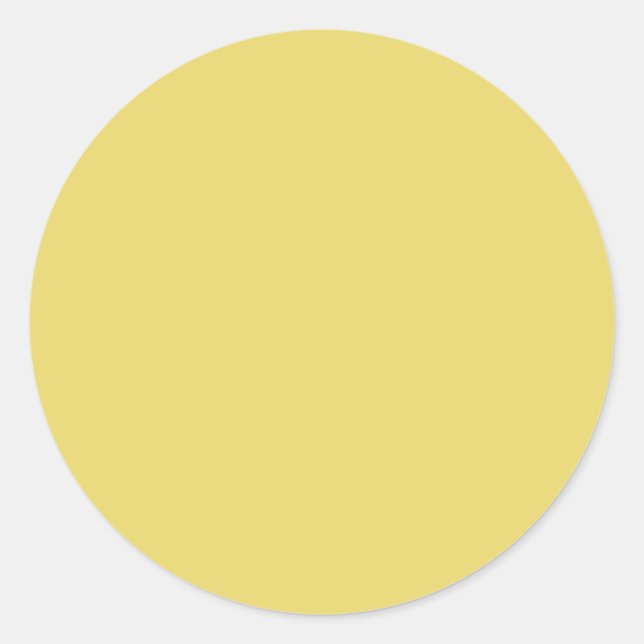 Sticker Rond Arylide jaune (couleur solide) (Devant)
