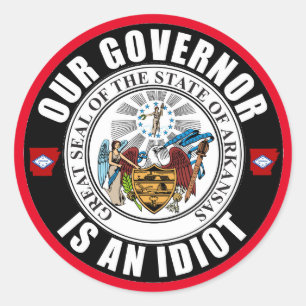 Sticker Rond Asa Hutchinson est une idiote