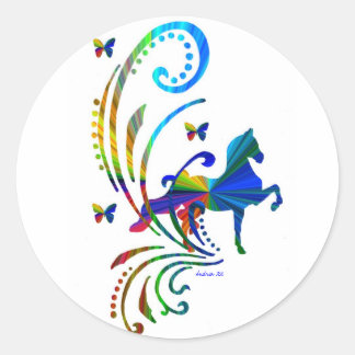 Sticker Rond ASB arc-en-ciel