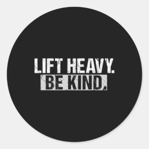 Sticker Rond Ascenseur Lourd Be Genre Amusant Gymnase Bodybuild