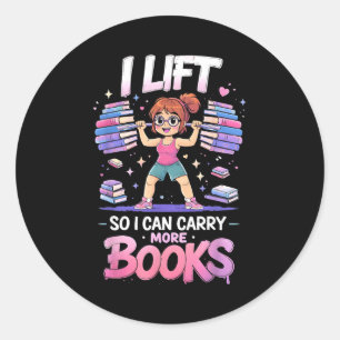 Sticker Rond Ascenseur peut transporter plus de livres amateurs