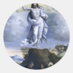 Sticker Rond Ascension du Christ par Garofalo 1520.jpg