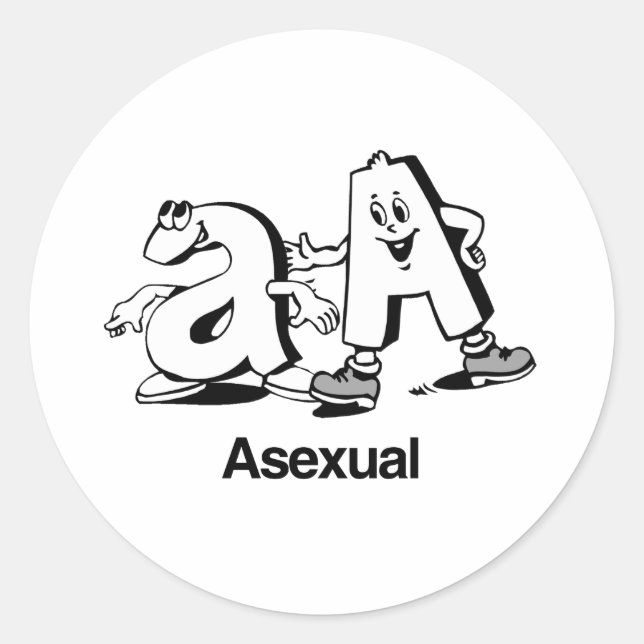 Sticker Rond Asexué (Devant)