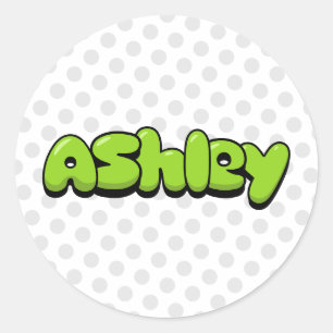 Sticker Rond Ashley
