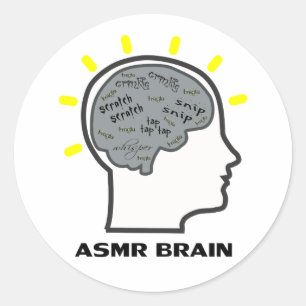 Sticker Rond ASMR Brain