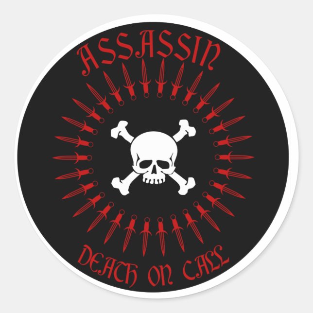 Sticker Rond Assassin (Devant)