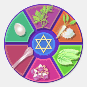 Sticker Rond assiette de seder