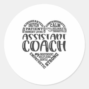 Sticker Rond Assistant Coach, entraîneur de danse, art du métro