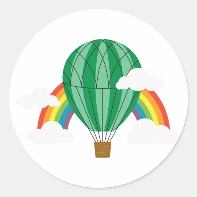 Sticker Rond Assistant De Ballons Oz (Devant)
