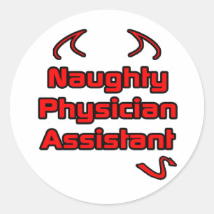 Sticker Rond Assistant de médecin coquin