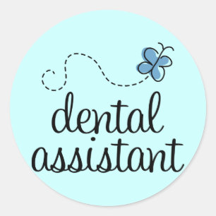 Sticker Rond Assistant dentaire