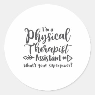 Sticker Rond Assistant en physiothérapie, PTA