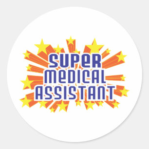 Sticker Rond Assistant Super Médicale