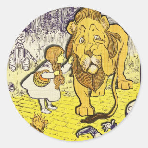 Sticker Rond Assistant vintage de la 1ère édition d'Oz