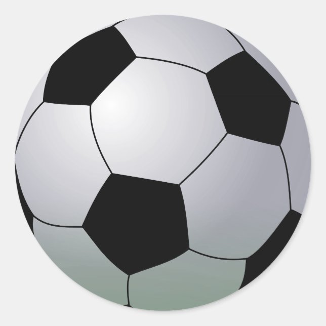 Sticker Rond Association Football Américain Soccer Ball (Devant)