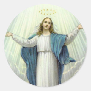 Sticker Rond Assomption de la Sainte Vierge Marie