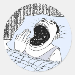 Sticker Rond Asstronomie homme et cosmos