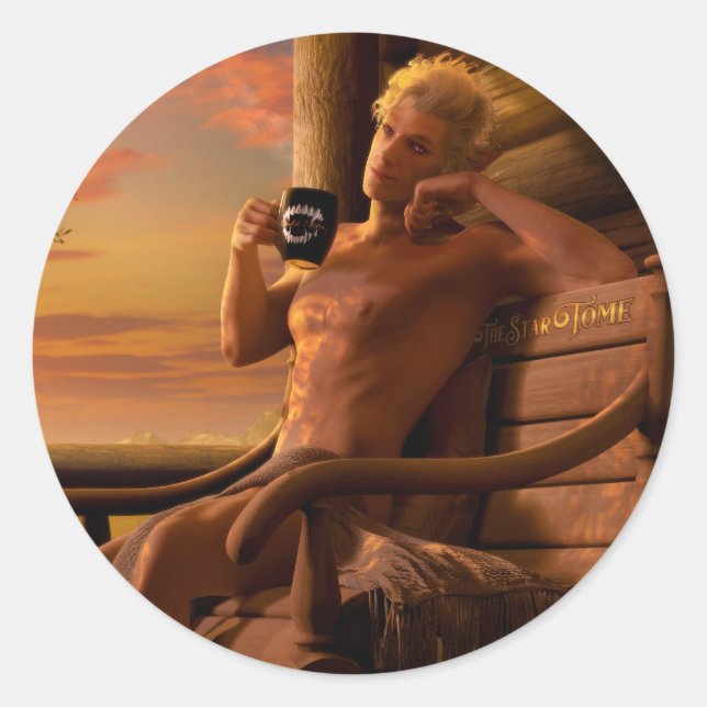 Sticker Rond Astarion Baldur's Gate 3 Healing (Devant)