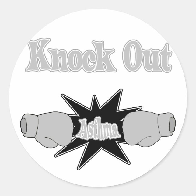 Sticker Rond Asthme (Devant)
