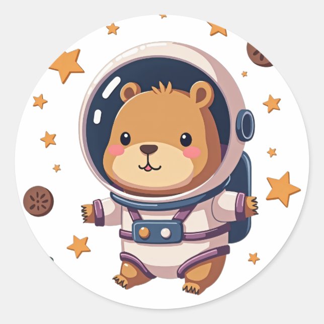 Sticker Rond Astro Capy (Devant)