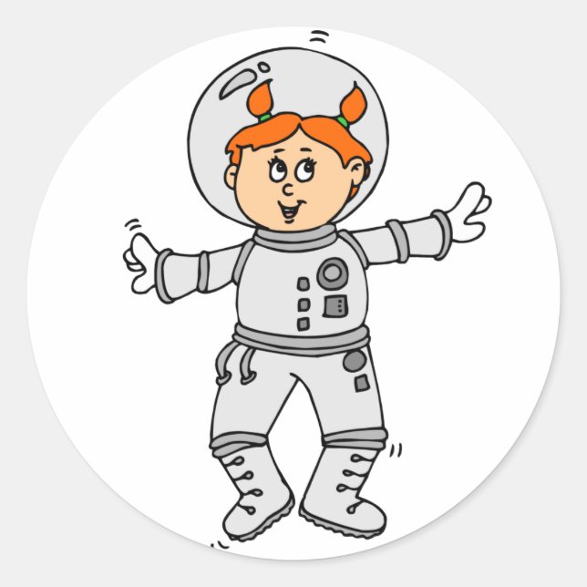 Sticker Rond Astronaut (Devant)
