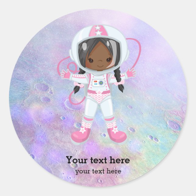 Sticker Rond Astronaute (Devant)