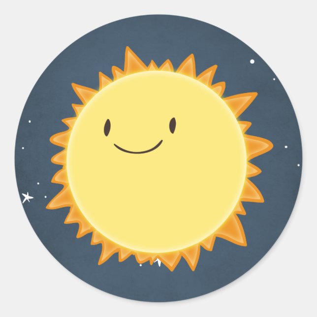 Sticker Rond Astronaute de fusée de l'enveloppe spatiale (Devant)