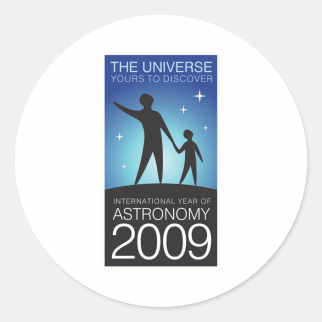 Sticker Rond Astronomie 2009 (Devant)