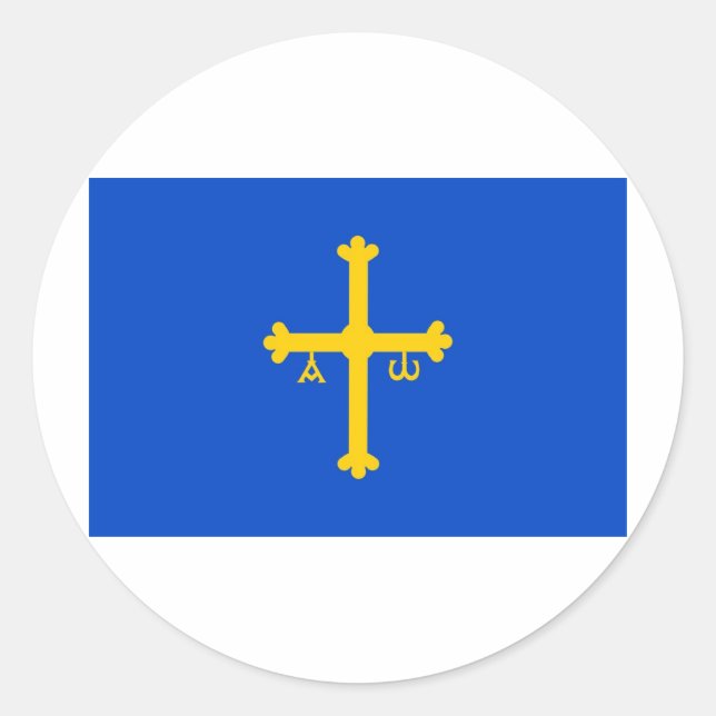 Sticker Rond Asturies (Devant)