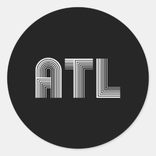 Sticker Rond Atal Atlanta A T L