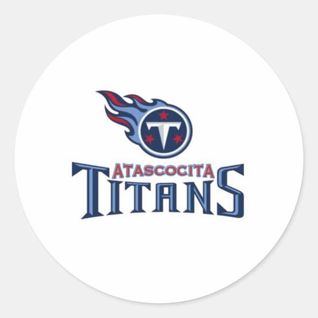 Sticker Rond Atascocita Titans Football Jeune (Devant)
