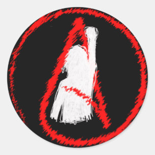 Sticker Rond Athéiste militant