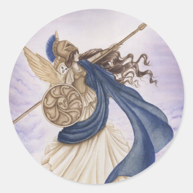 Sticker Rond Athéna (Devant)