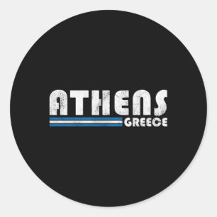 Sticker Rond Athènes Grèce Vacances voyage