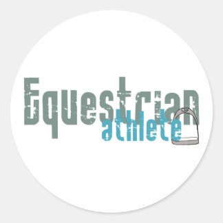 Sticker Rond Athlète équestre