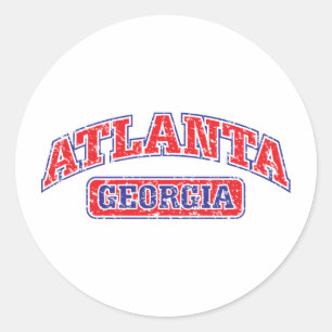 Sticker Rond Atlanta sportif