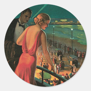 Sticker Rond Atlantic City ~ All Year Resort