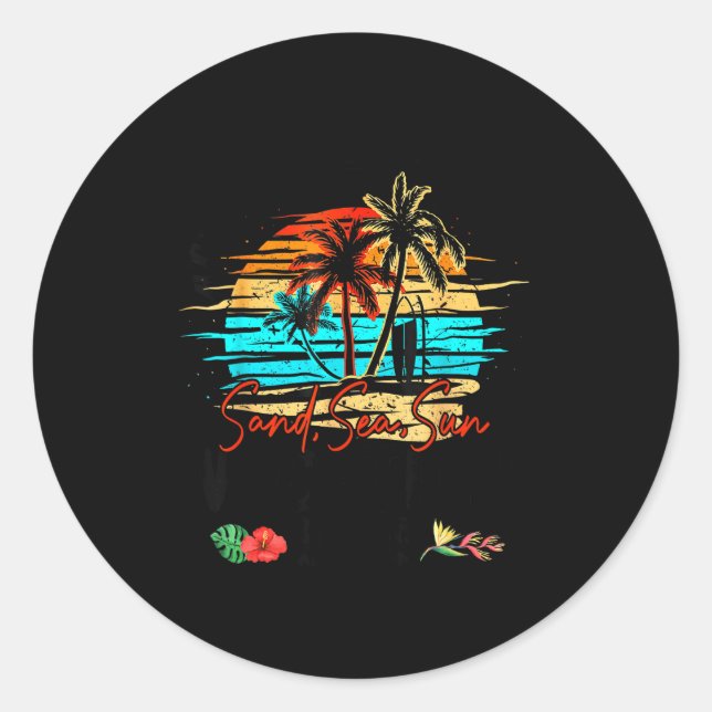 Sticker Rond Atlantis Bahamas 2026 Vacation Beach Matching Fami (Devant)