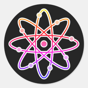 Sticker Rond Atom