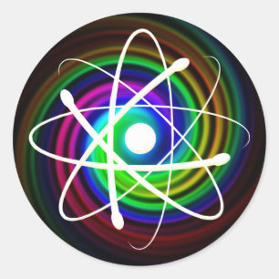 Sticker Rond Atom (002)