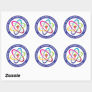 Sticker Rond Atom de valeurs partagées TVUUC