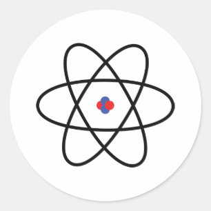 Sticker Rond Atom Nucleus