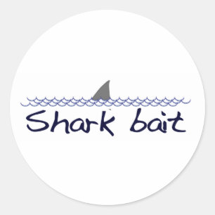 Sticker Rond Attaque de requin