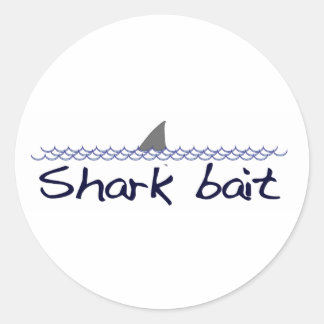 Sticker Rond Attaque de requin